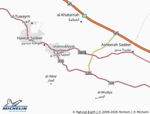 MICHELIN-Landkarte al-Nuzhah - ViaMichelin
