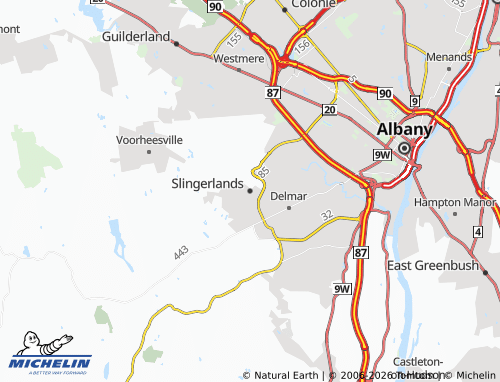 Mappa MICHELIN Slingerlands - ViaMichelin