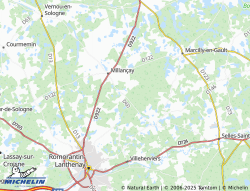 MICHELIN Le Marais Maveau map - ViaMichelin