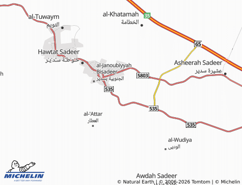 MICHELIN Al Junayfi map - ViaMichelin