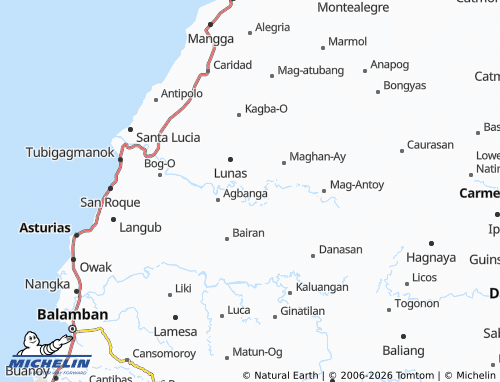 MICHELIN Lanao map - ViaMichelin
