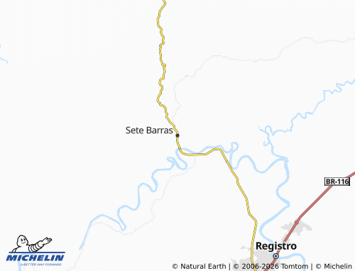 Mapa MICHELIN Sete Barras - ViaMichelin