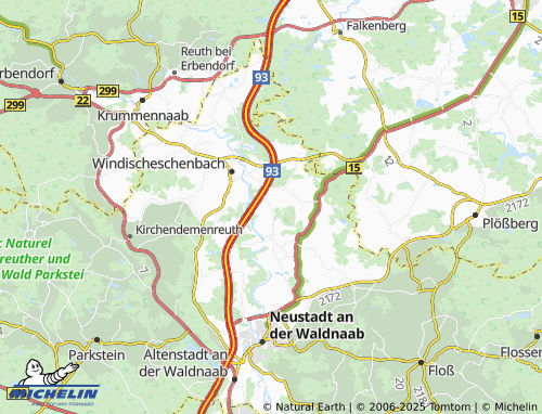 MICHELIN Pfaffenreuth map - ViaMichelin