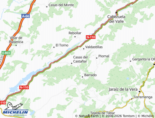 Kaart MICHELIN Cabrero - ViaMichelin