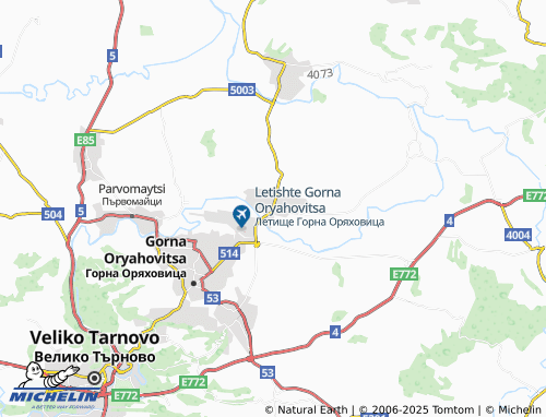 MICHELIN-Landkarte Dolna Oryahovitsa - ViaMichelin