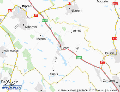 MICHELIN-Landkarte Recea - ViaMichelin