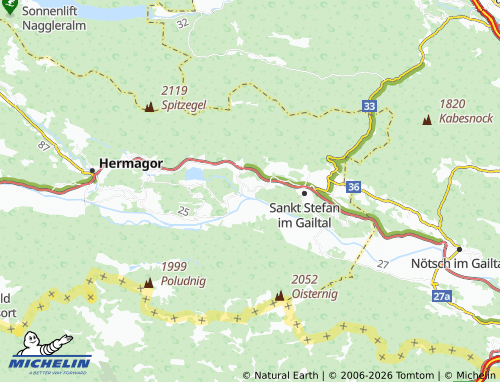 MICHELIN Görtschach map - ViaMichelin