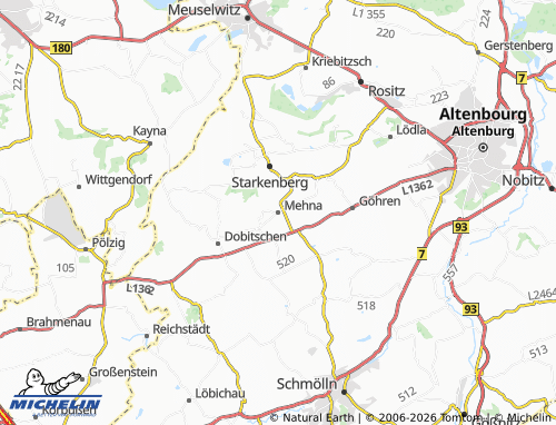 Mapa MICHELIN Mehna - ViaMichelin