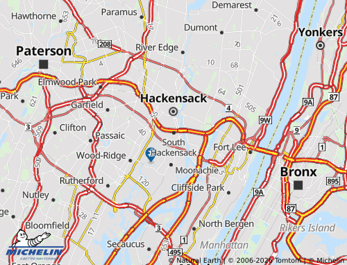 Mappa MICHELIN South Hackensack - ViaMichelin