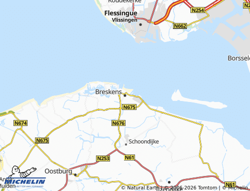 MICHELIN Breskens map - ViaMichelin