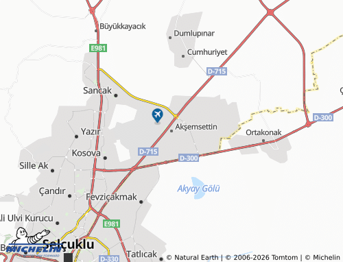MICHELIN Akşemsettin map - ViaMichelin