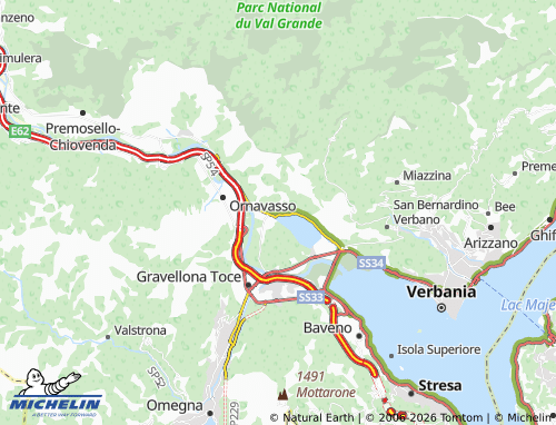 Mappa MICHELIN Mergozzo - ViaMichelin