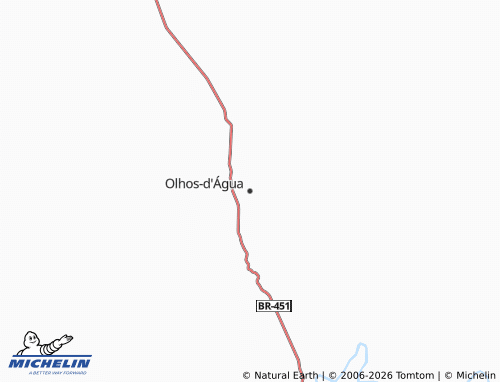 Mapa MICHELIN Olhos-d'Água - ViaMichelin