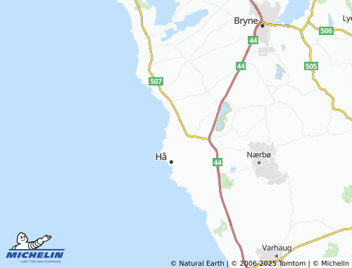 MICHELIN Nærlandsheimen map - ViaMichelin
