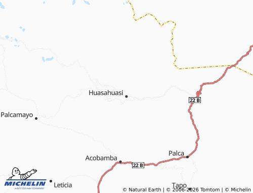MICHELIN-Landkarte Huasahuasi - ViaMichelin