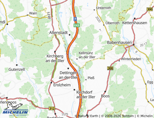Mappa MICHELIN Kellmünz an der Iller - ViaMichelin