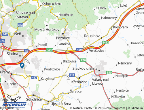 Mappa MICHELIN Holubice - ViaMichelin