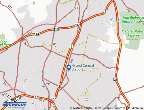 MICHELIN Randjesfontein map - ViaMichelin