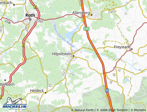 Mappa MICHELIN Hilpoltstein - ViaMichelin