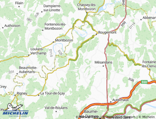 MICHELIN-Landkarte Mondon - ViaMichelin