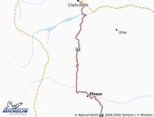 MICHELIN Kara Kore map - ViaMichelin