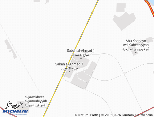 MICHELIN Sabah Al Ahmad 1 Block 5 map - ViaMichelin