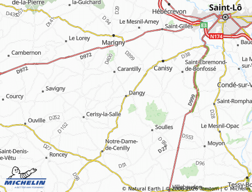 MICHELIN Dangy map - ViaMichelin