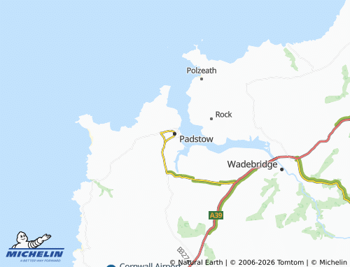 MICHELIN Padstow map - ViaMichelin