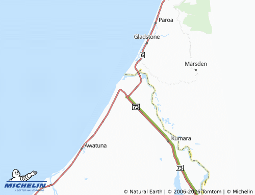 Mapa MICHELIN Kumara Junction - ViaMichelin