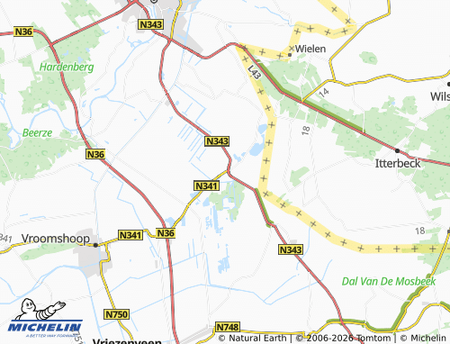 Carte MICHELIN Kloosterhaar - ViaMichelin