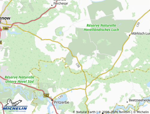 MICHELIN Mützlitz map - ViaMichelin
