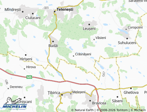 Mapa MICHELIN Crăsnășeni - ViaMichelin
