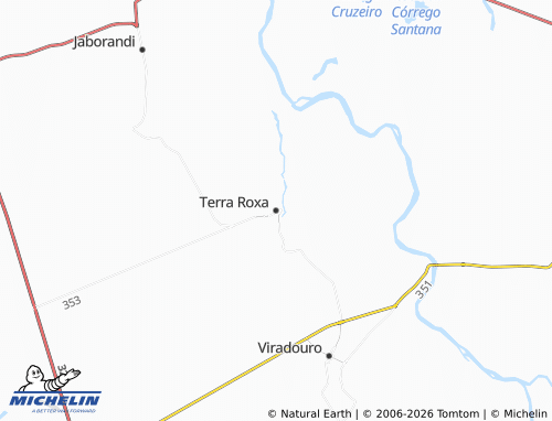 Carte MICHELIN Terra Roxa - ViaMichelin