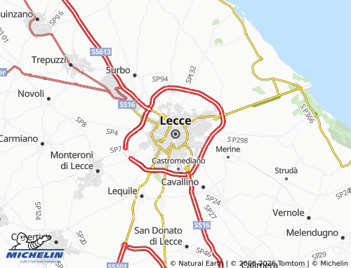 MICHELIN-Landkarte Lecce - ViaMichelin
