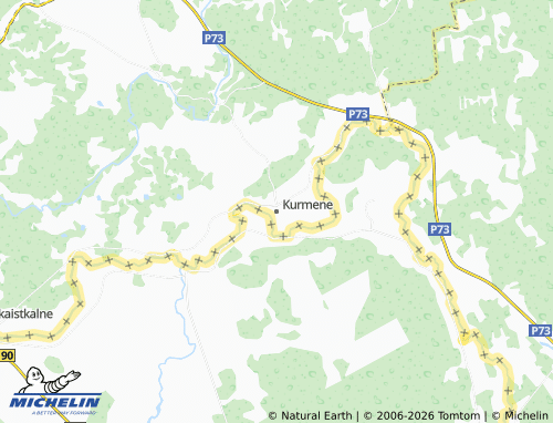 Mapa MICHELIN Kurmenes pagasts - ViaMichelin