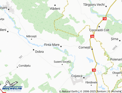MICHELIN Finta Mare map - ViaMichelin