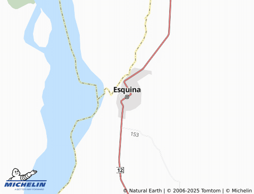 MICHELIN Esquina map - ViaMichelin