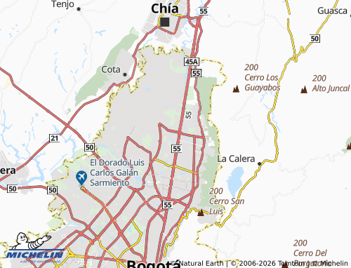 Mappa MICHELIN Granada Norte - ViaMichelin