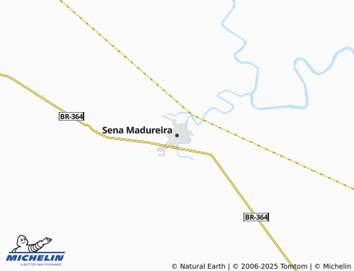 MICHELIN Sena Madureira map - ViaMichelin