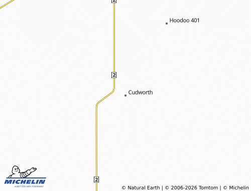 MICHELIN Cudworth map - ViaMichelin