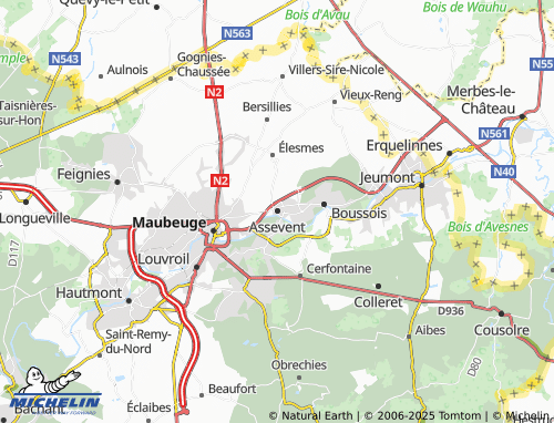 MICHELIN-Landkarte Assevent - ViaMichelin
