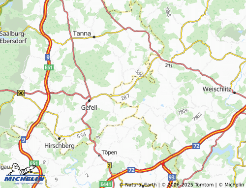 MICHELIN Mißlareuth map - ViaMichelin