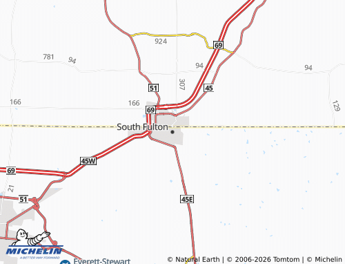 Mapa MICHELIN South Fulton - ViaMichelin