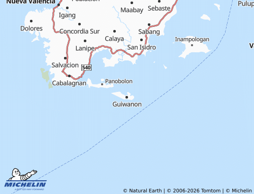MICHELIN Guiwanon map - ViaMichelin
