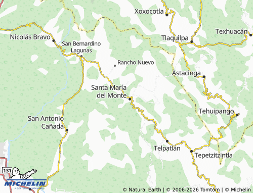 Kaart MICHELIN Santa María del Monte Centro - ViaMichelin
