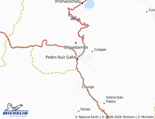 Mapa MICHELIN Pedro Ruiz Gallo - ViaMichelin