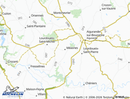 Mapa MICHELIN Méasnes - ViaMichelin