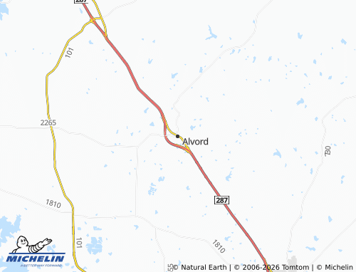 Mappa MICHELIN Alvord - ViaMichelin