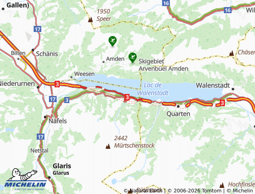 MICHELIN-Landkarte Mühlehorn - ViaMichelin