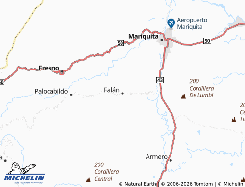 Carte MICHELIN Falán - ViaMichelin